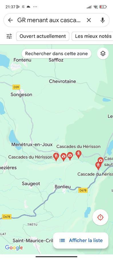 La P'Tite Maison Bois Du Herisson Menetrux-en-Joux Eksteriør billede